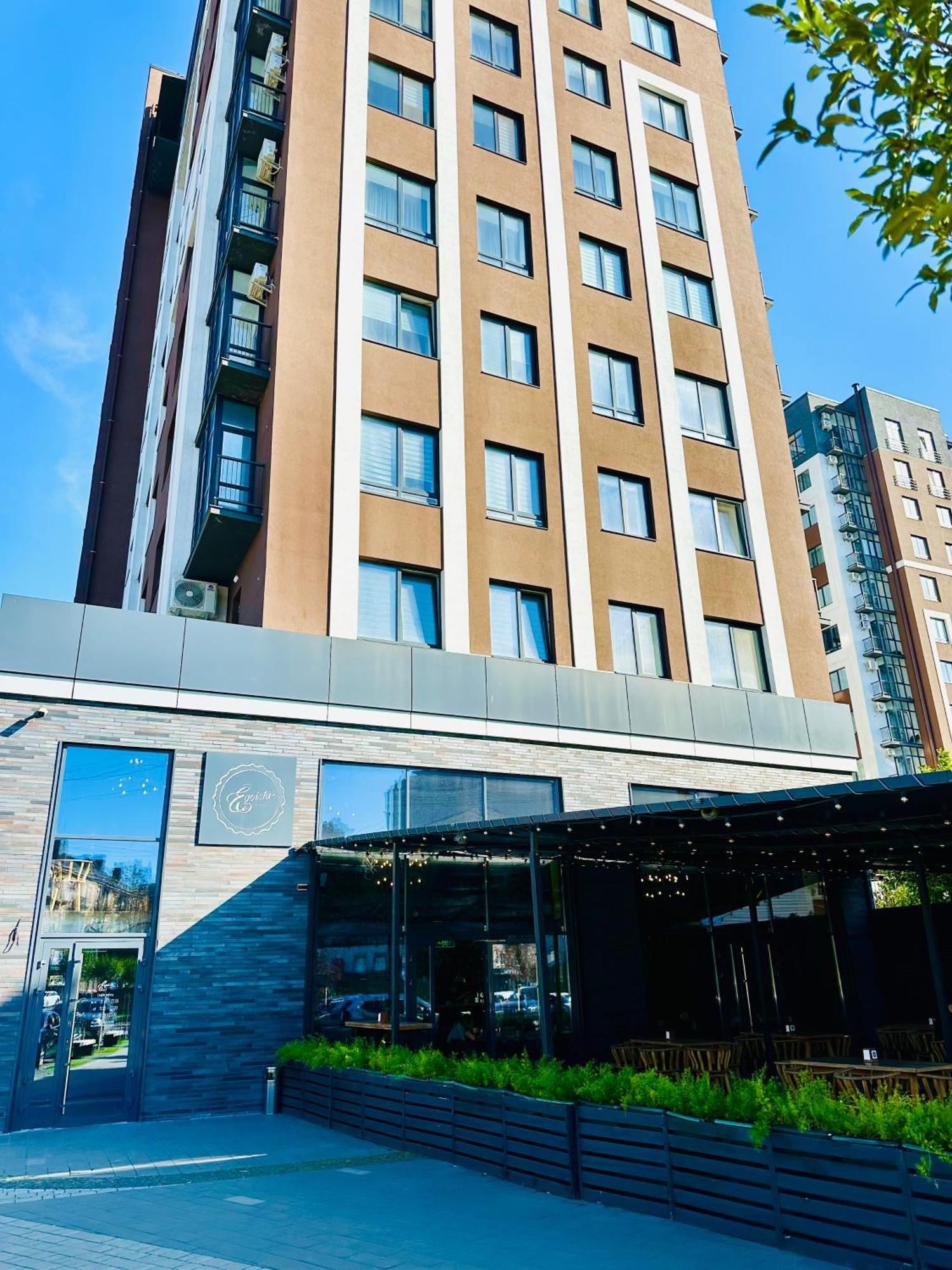 Modern With A Coffee Machine In The Center, A View Of The Apartment