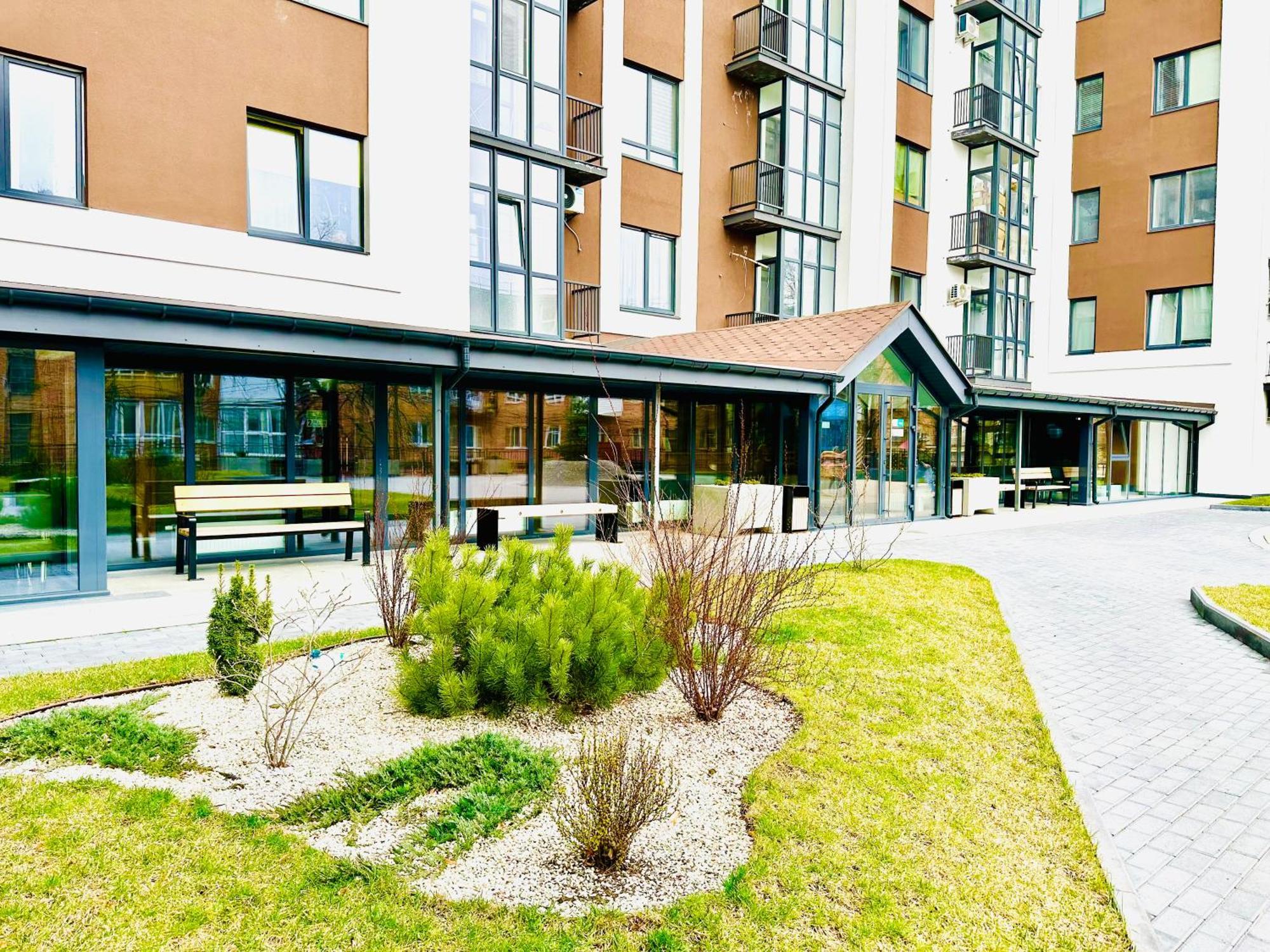 Modern With A Coffee Machine In The Center, A View Of The *