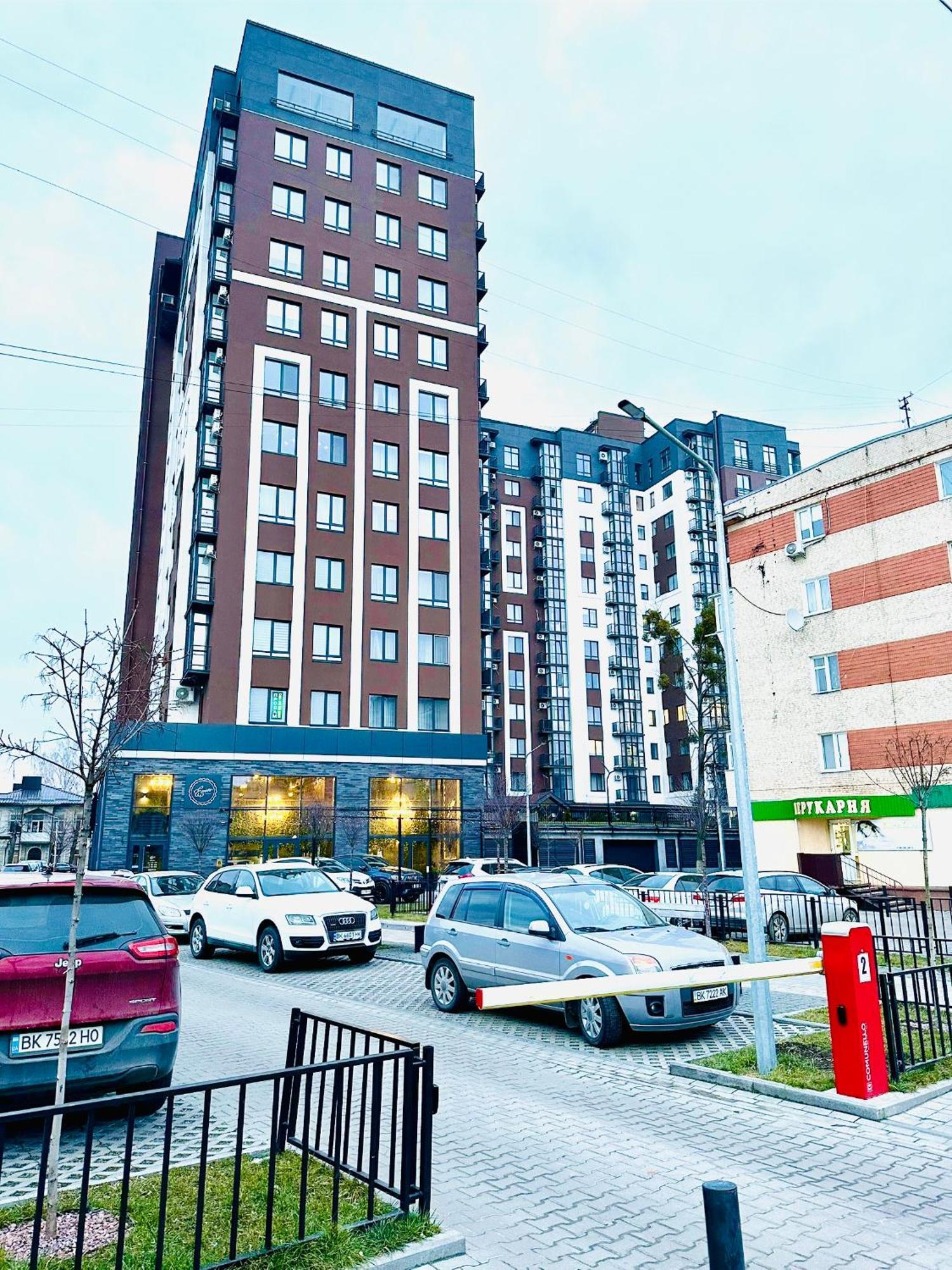 Modern With A Coffee Machine In The Center, A View Of The * Rivne